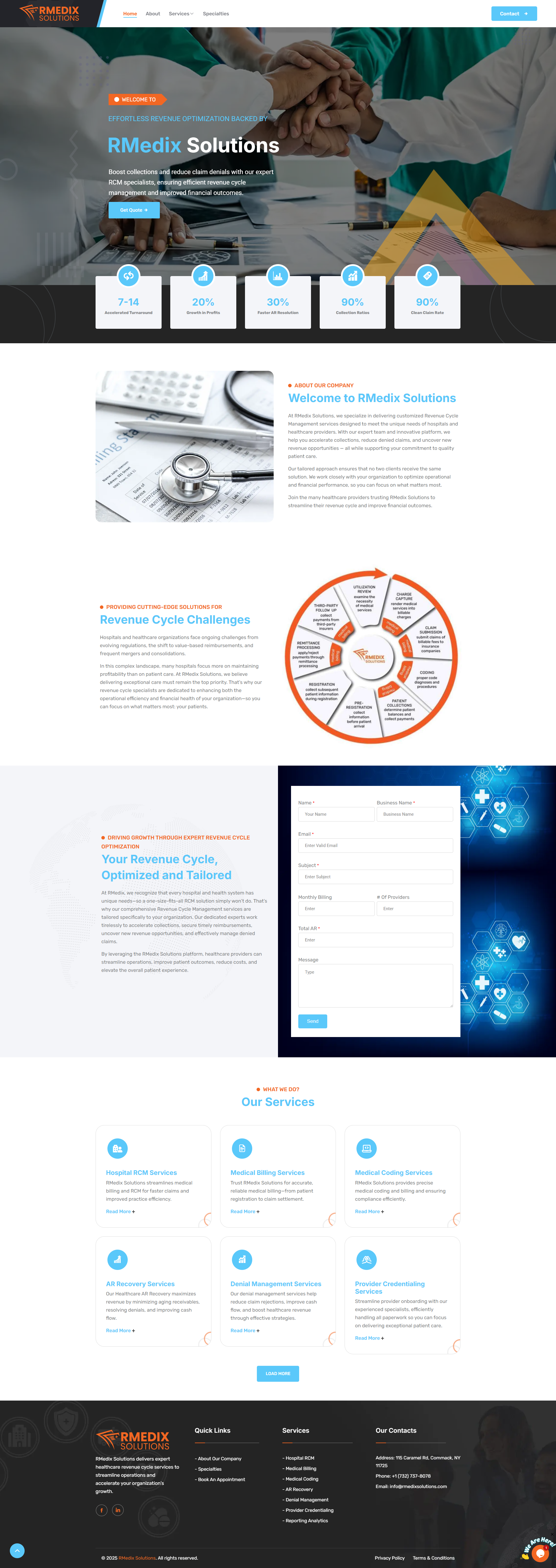 Rmedix Solutions landing